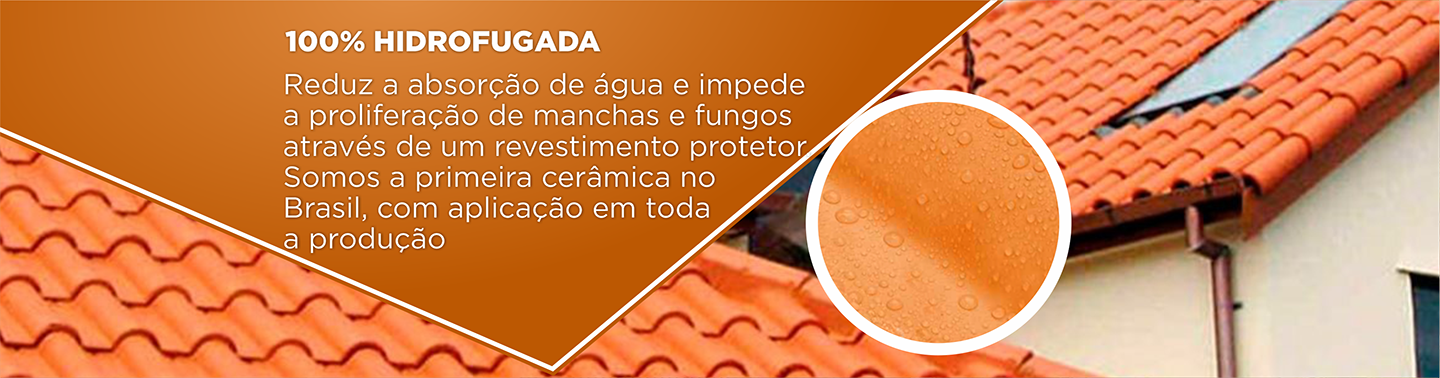 Reduz a absorção de água e impede a proliferação de manchas e fungos através de um revestimento protetor. Somos a primeira cerâmica no Brasil, com aplicação em toda a produção